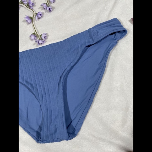NEW Becca Loreda Ribbed Bikini Bottom‎ in MIST Blue [SZ Large ] - Picture 7 of 12